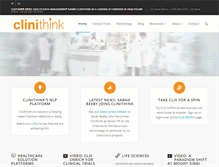 Tablet Screenshot of clinithink.com